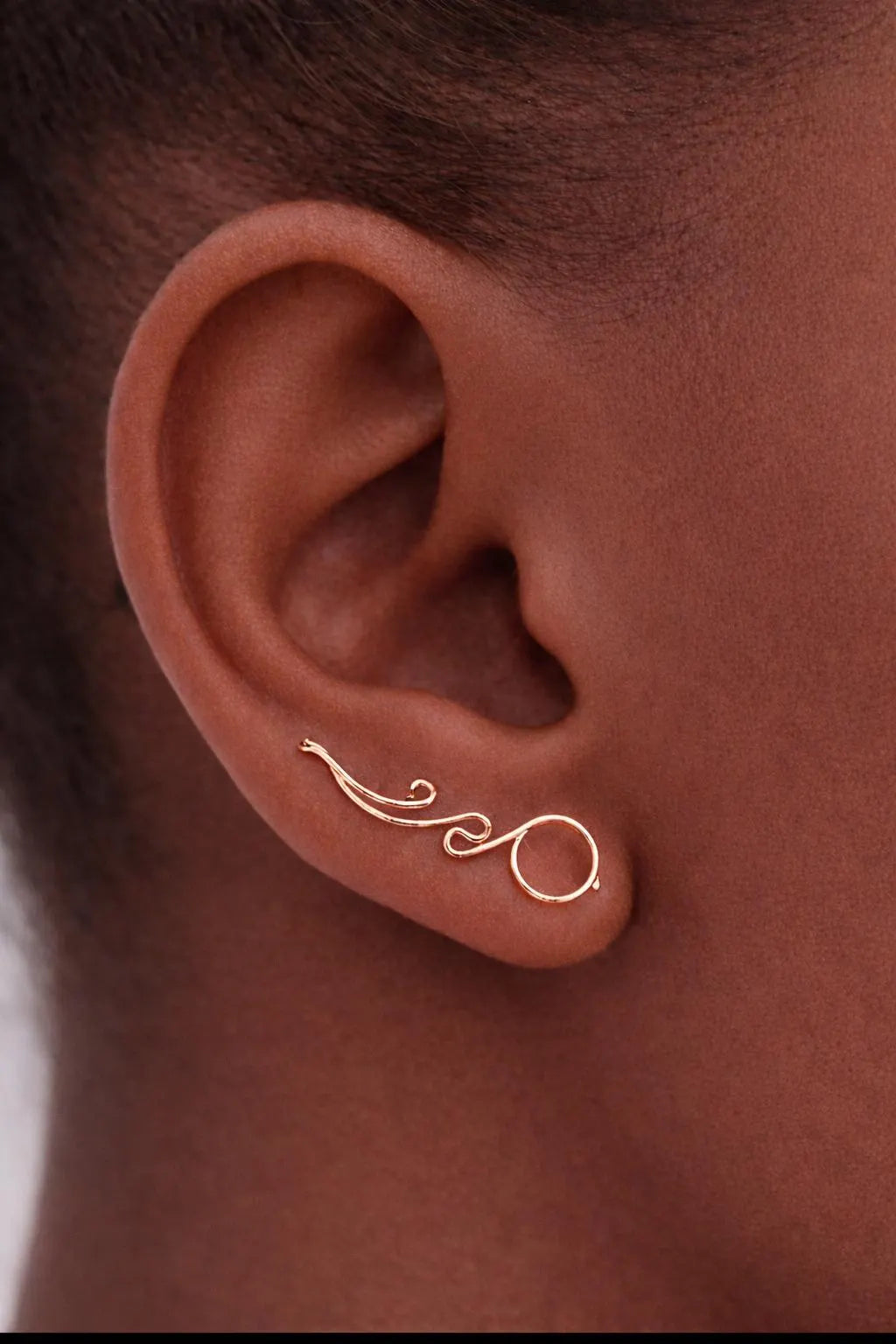 Ear Climber 14K Gold Filled without Stones