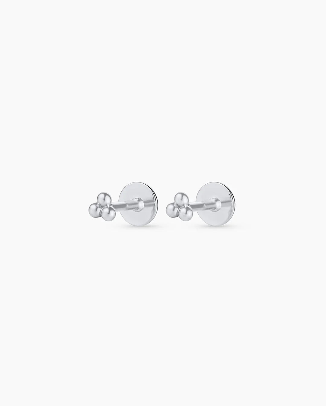 14K Gold Trio Flat Back Studs