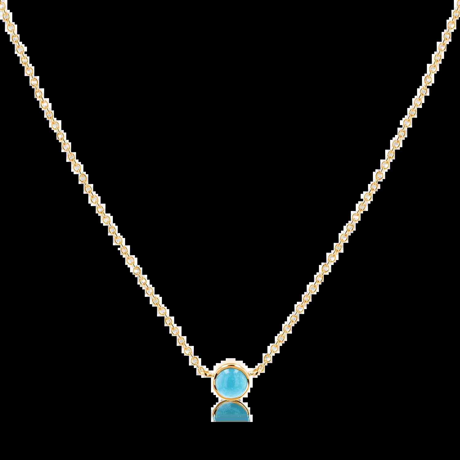 Turquoise Solitaire Necklace