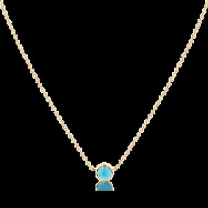 Turquoise Solitaire Necklace