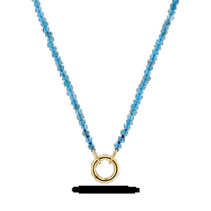 Blue Apatite Connector Necklace