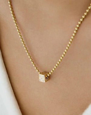 Eternity Bead with Dazzling Diamond Dice Design.