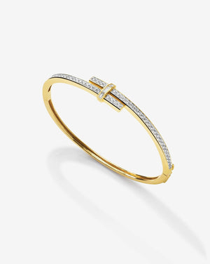 Stunning Round Diamond Wrap Bangle for Timeless Elegance.