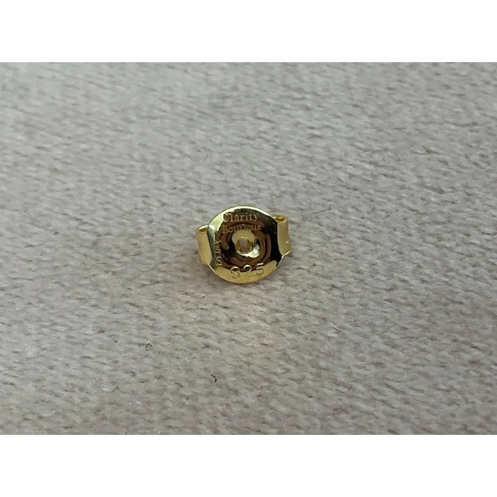 2.0 Carat Pear Cut Lab Diamond Earrings: Gold Plated Sterling Silver