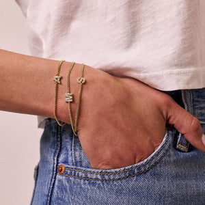 Initial Bracelet NikNenz™ Premium Gold & Diamonds
