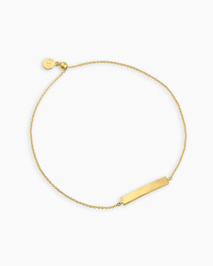 Plate Adjustable Bracelet (Gold)