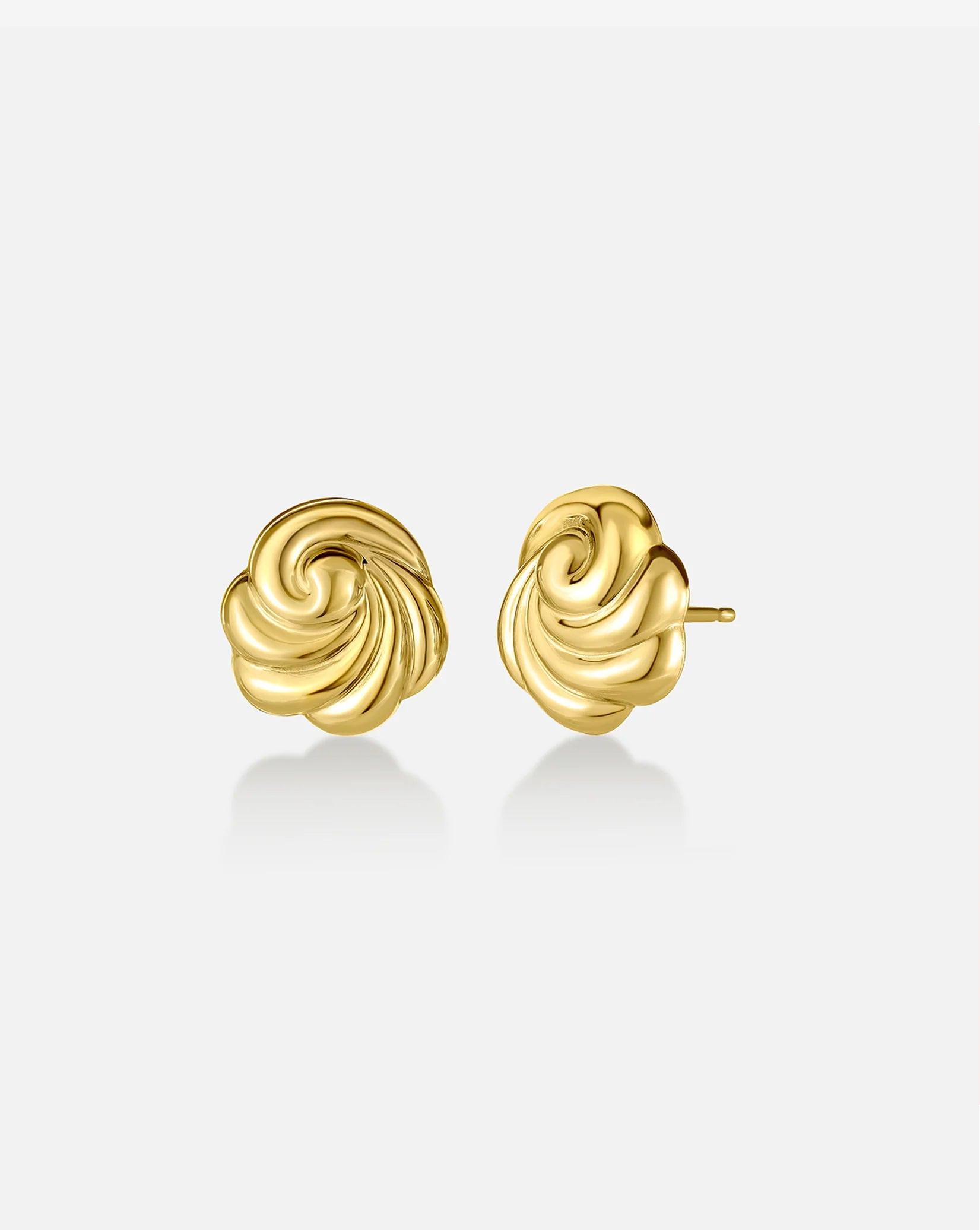 Elegant Swirling Studs - A Touch of Whimsy for Any Occasion.