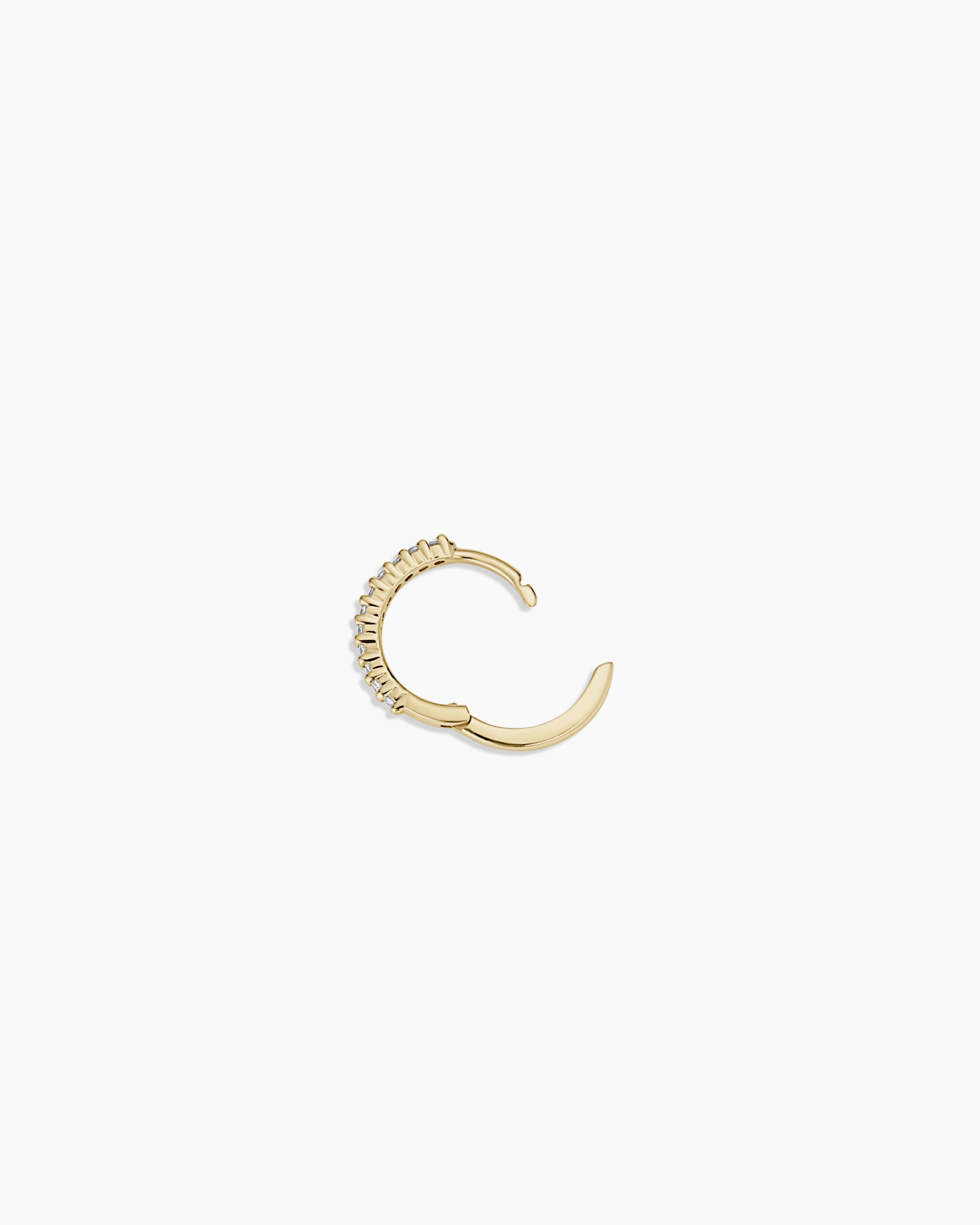 14K Diamond Pavé Single Huggie