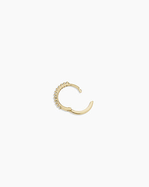 14K Diamond Pavé Single Huggie