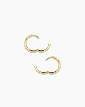 14K Gold Lou Helium Huggies