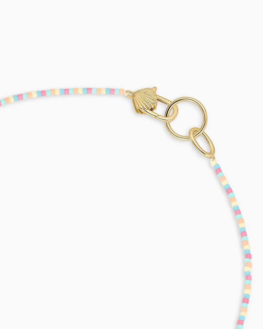 Scallop Padlock Beach Necklace NikNenz™ Premium Gold & Diamonds