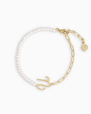 Lou Pearl Alphabet Bracelet