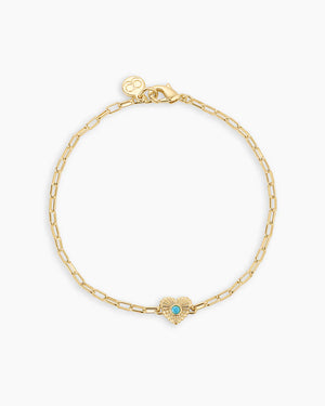 Birthstone Heart Bracelet