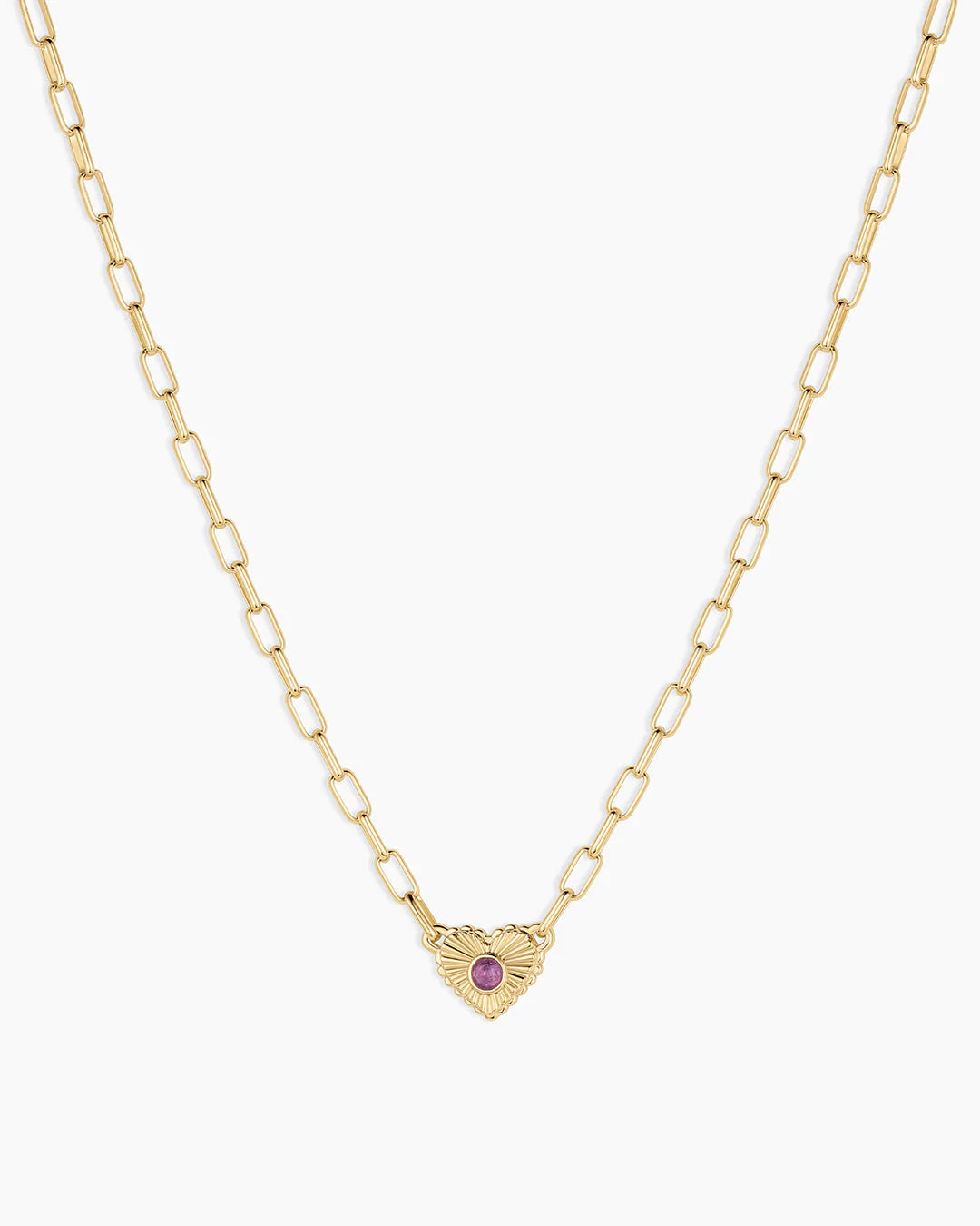 Birthstone Heart Necklace NikNenz™ Premium Gold & Diamonds