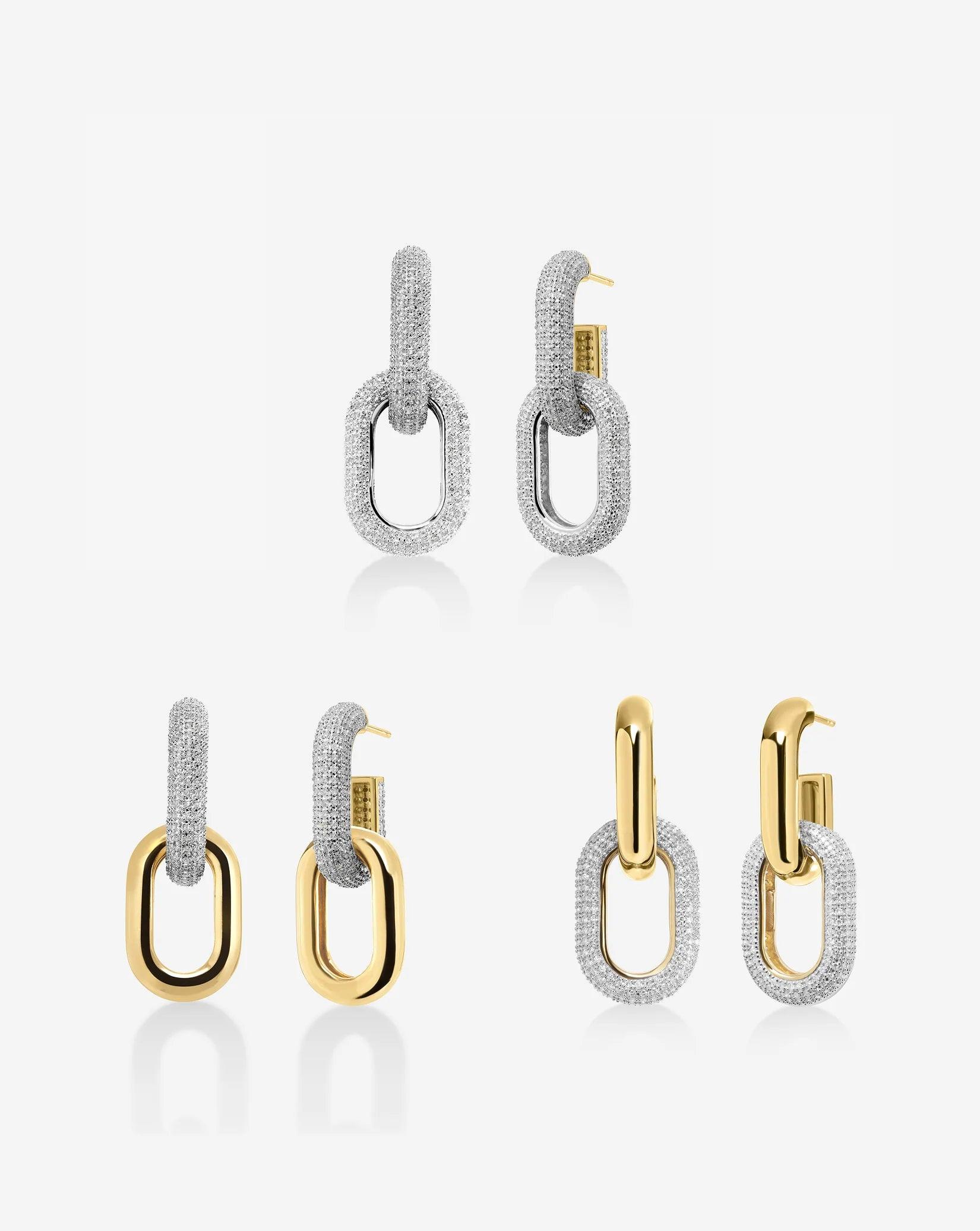 Multiway Cloud Link Earrings.