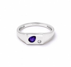 Estée Lalonde Birthstone Pinky Ring Sterling Silver