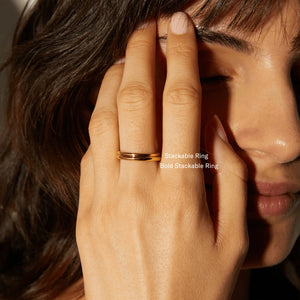 Stackable Ring NikNenz™ Premium Gold & Diamonds