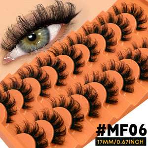 VELTRINAY Cat Eye Lashes False Lashes 3D Faux Mink Lashes Fluffy Volume Strip Lashes Cat Eyelashes Lashes Fake Eyelashes Makeup