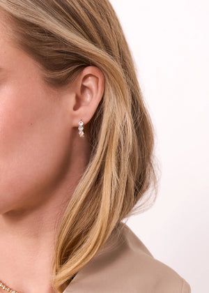 Daphne Hoops NikNenz™ Premium Gold & Diamonds