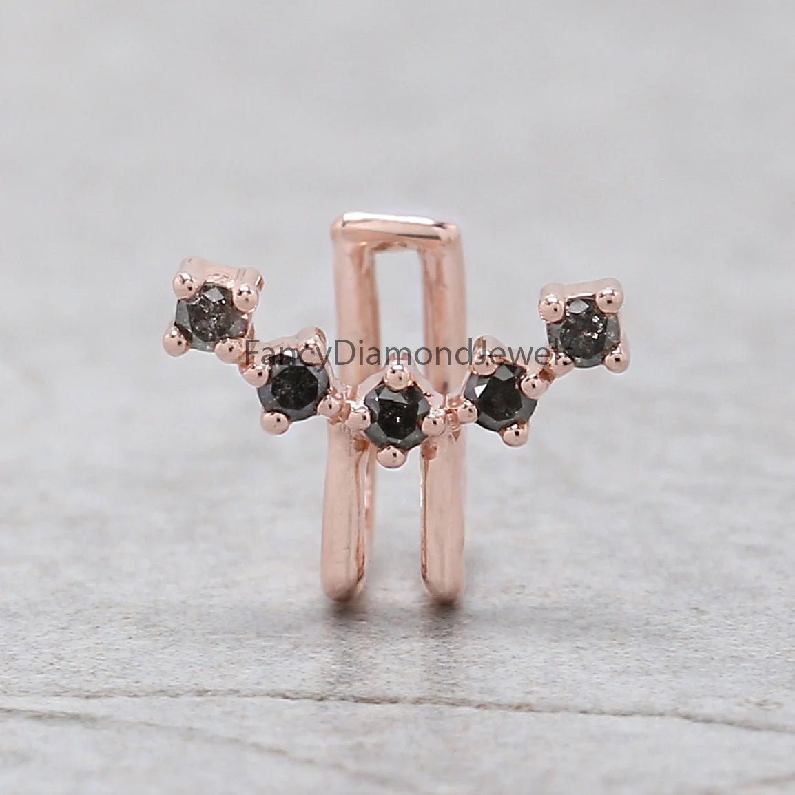 Ear Cuff Earrings, Ear Wraps, Earring Cuffs, Natural Diamond Ear Cuff, No Piercing Ear Cuff, 14K Gold Diamond Ear Cuff, Gold Ear Wrap KD1070