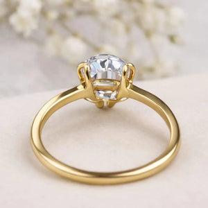 Wedding Band, Unique Engagement Ring, Bridal Set, Proposal Ring, Simulated Diamond, Anniversary Rings