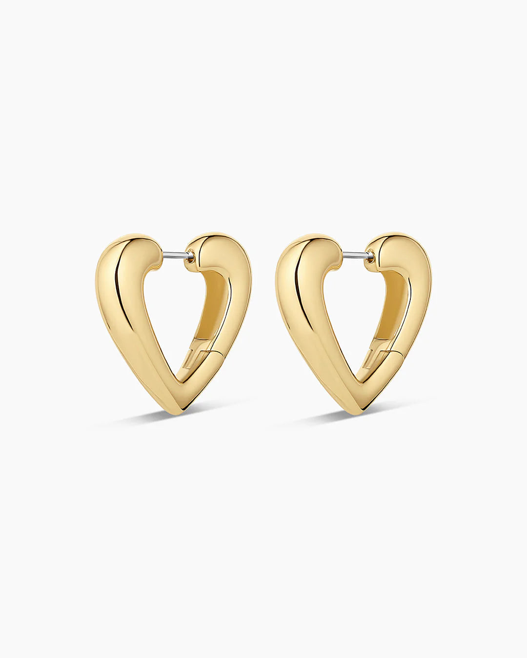 Amour Heart Hoops NikNenz™ Premium Gold & Diamonds