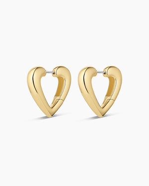 Amour Heart Hoops NikNenz™ Premium Gold & Diamonds