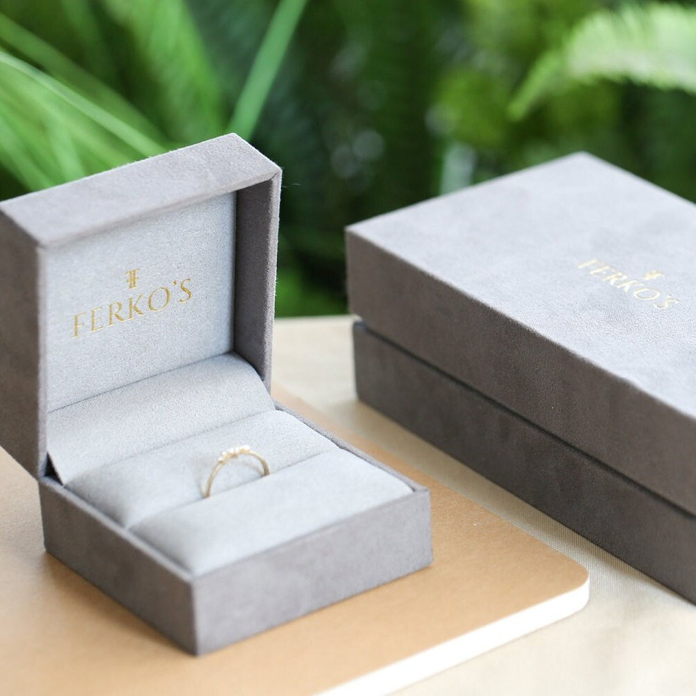 Tiny Hoop Earrings / 14K Solid Gold Three Stone Diamond Huggies / Diamond Gold Mini Hoops / Small Diamond Hoop Earrings Ferko'S Fine Jewelry