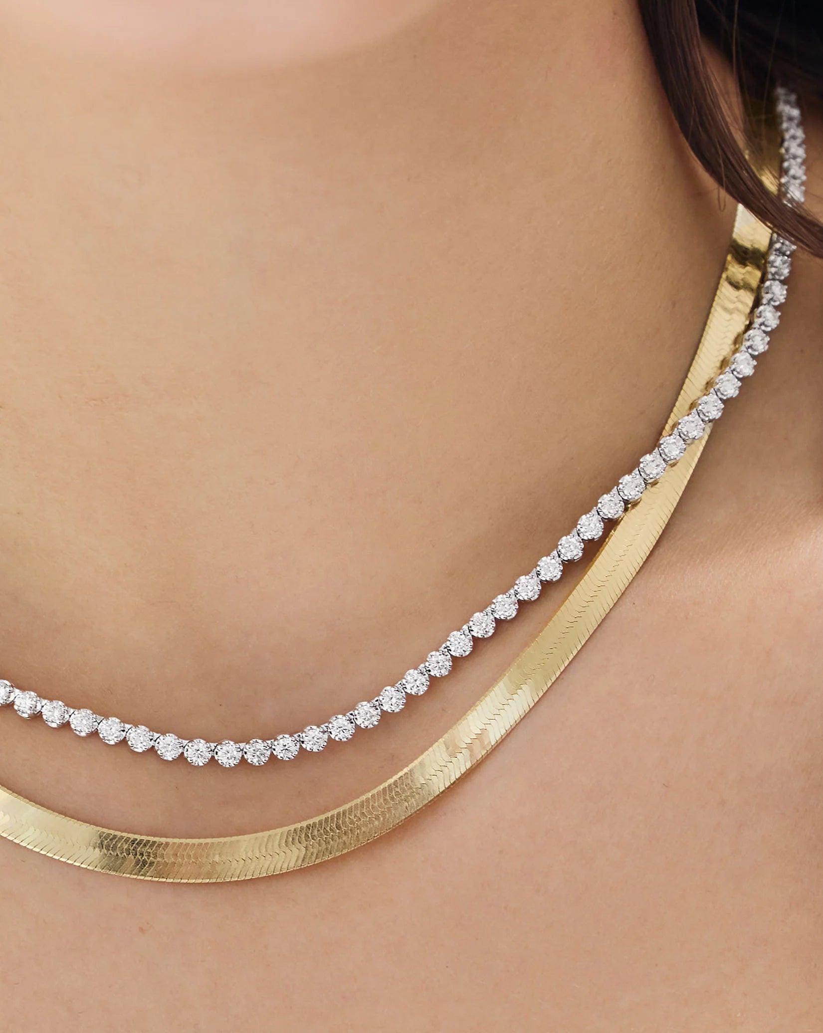 Radiant Luxe Diamond Tennis Necklace.