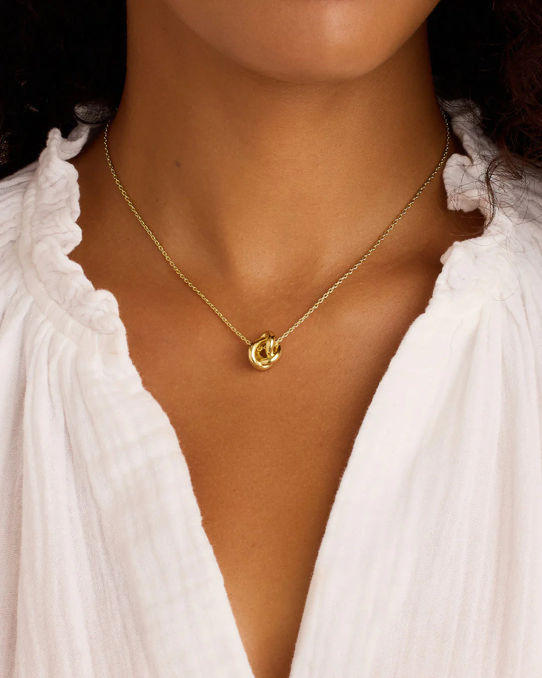 Infinity Knot Necklace NikNenz™ Premium Gold & Diamonds