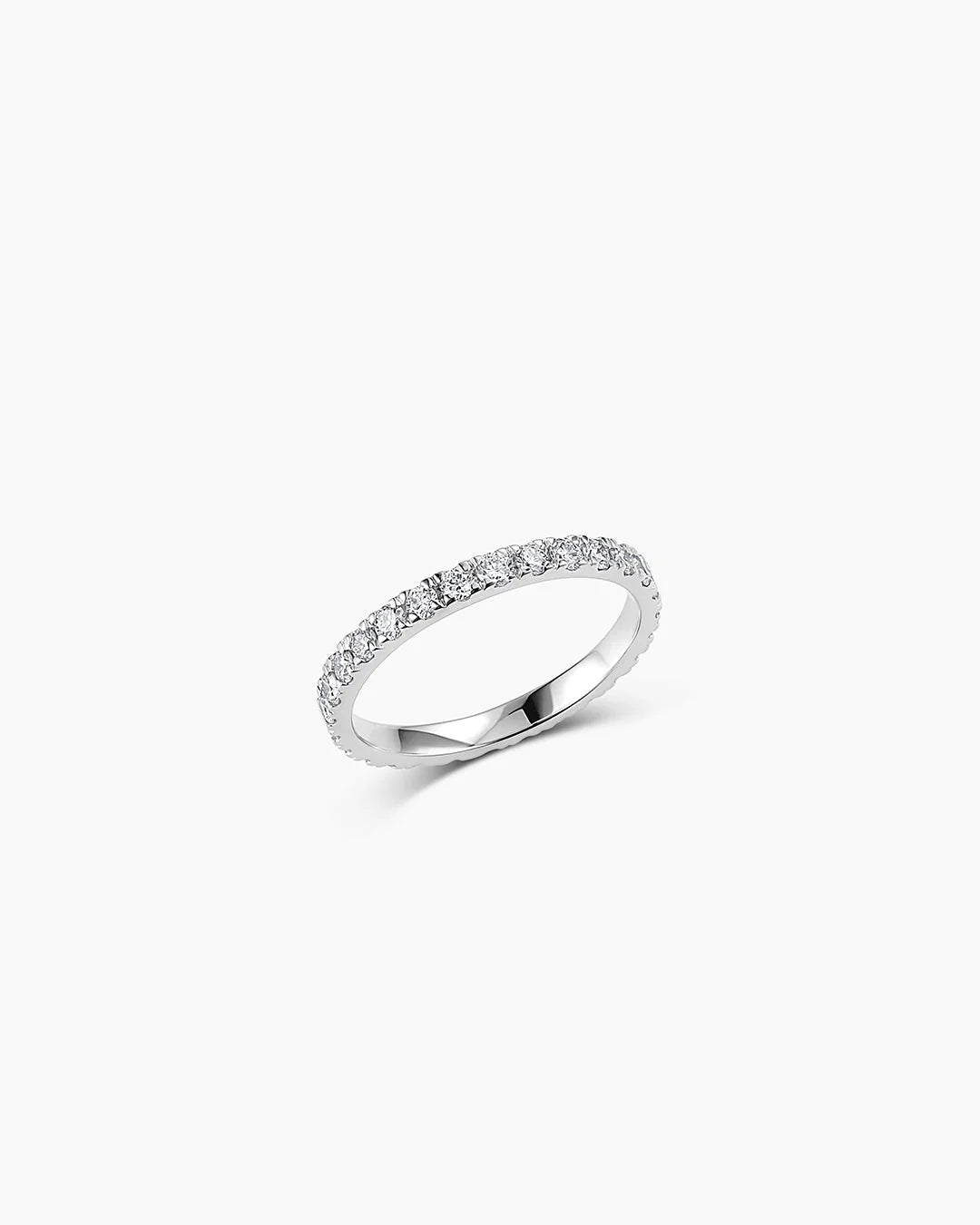 14K Lab Grown Diamond Eternity Ring 2Mm
