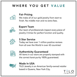 Set of 3! 14K White Gold Ball Stud Earrings with Butterfly Pushbacks, Solid 14K White Gold Gift Set, 3Mm 4Mm and 5Mm, by TILO Jewelry