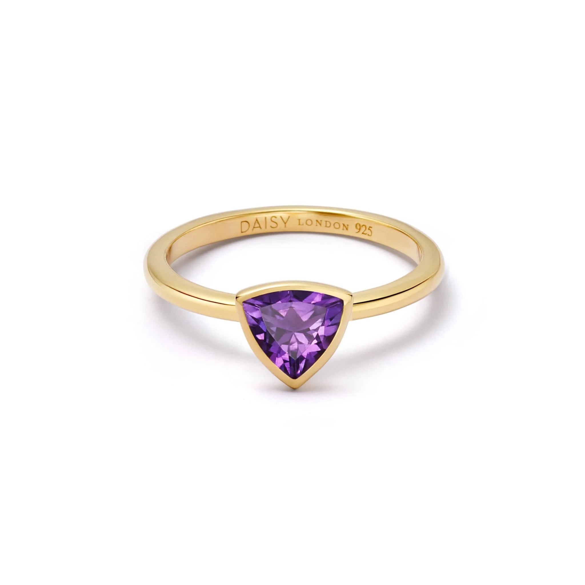 Birthstone Ring 18Ct Gold Plate