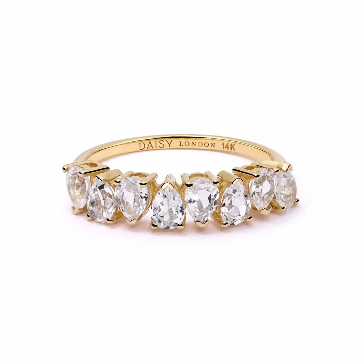 Estée Lalonde Fine Pear Sapphire Ring 14Ct Solid Gold