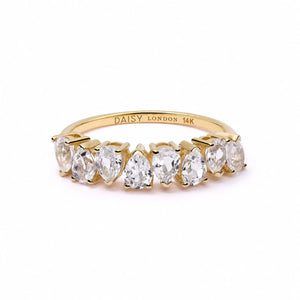Estée Lalonde Fine Pear Sapphire Ring 14Ct Solid Gold