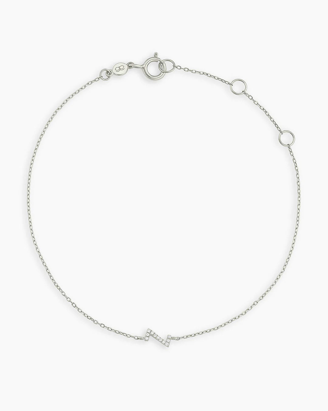 14K Diamond Pavé Alphabet Bracelet