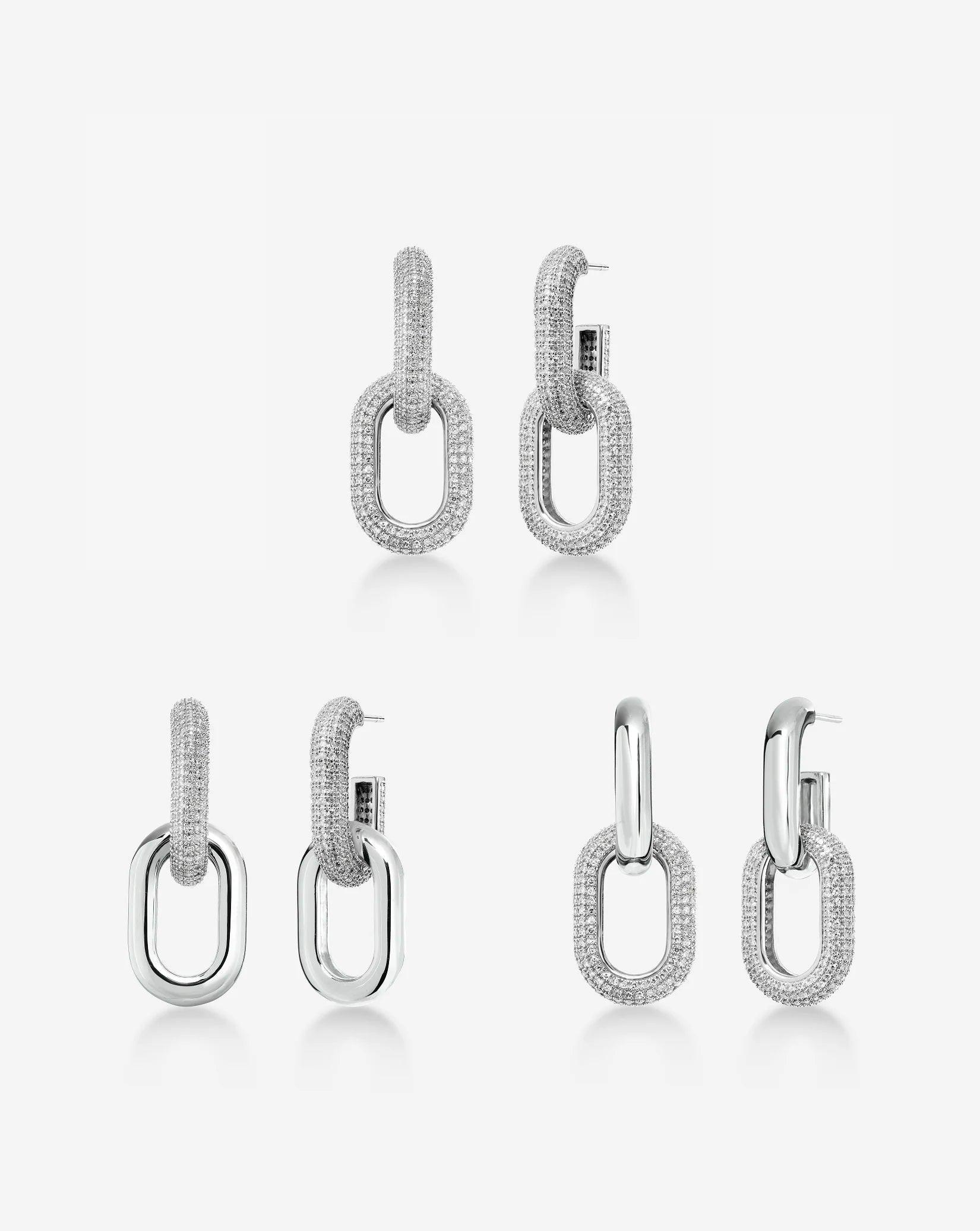 Multiway Cloud Link Earrings.