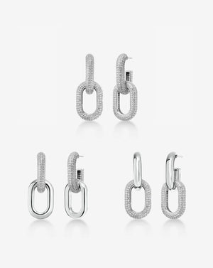 Multiway Cloud Link Earrings.