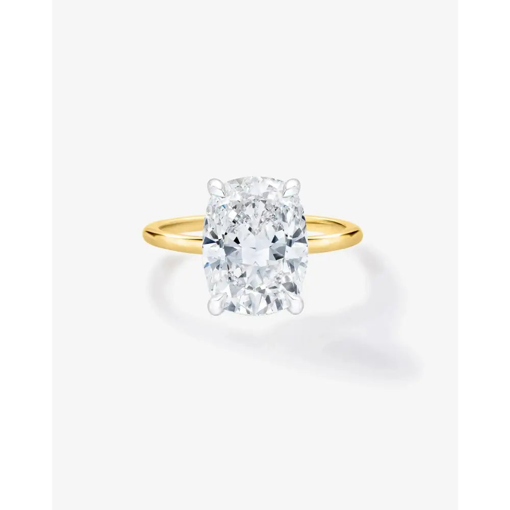 3.24 Carat Whisper Thin® Lab-Created Diamond Cushion Cut.