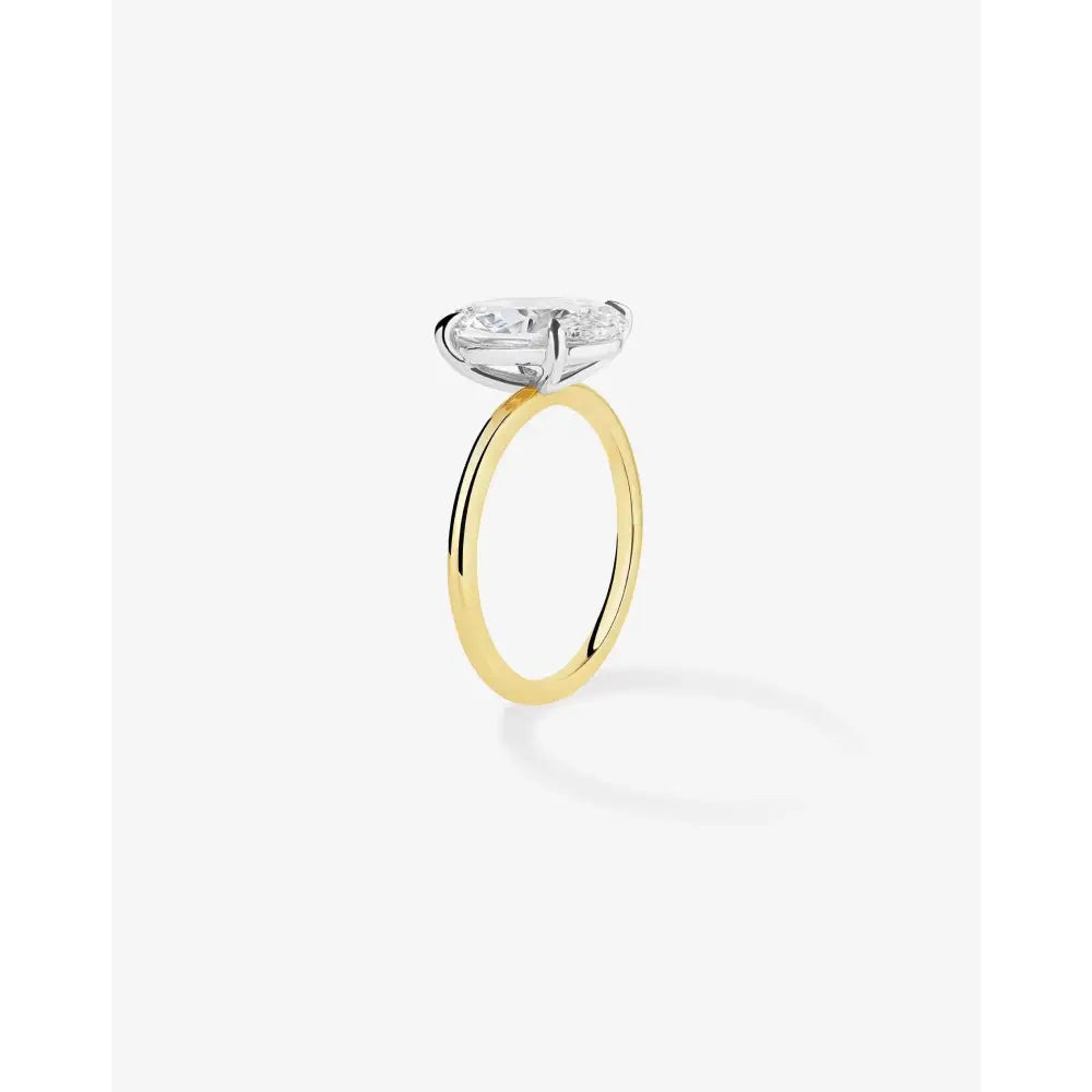 3.24 Carat Whisper Thin® Lab-Created Diamond Cushion Cut.
