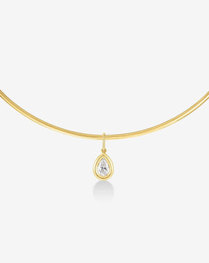 Elegant Framed Lab-Diamond Pendant for Timeless Style.