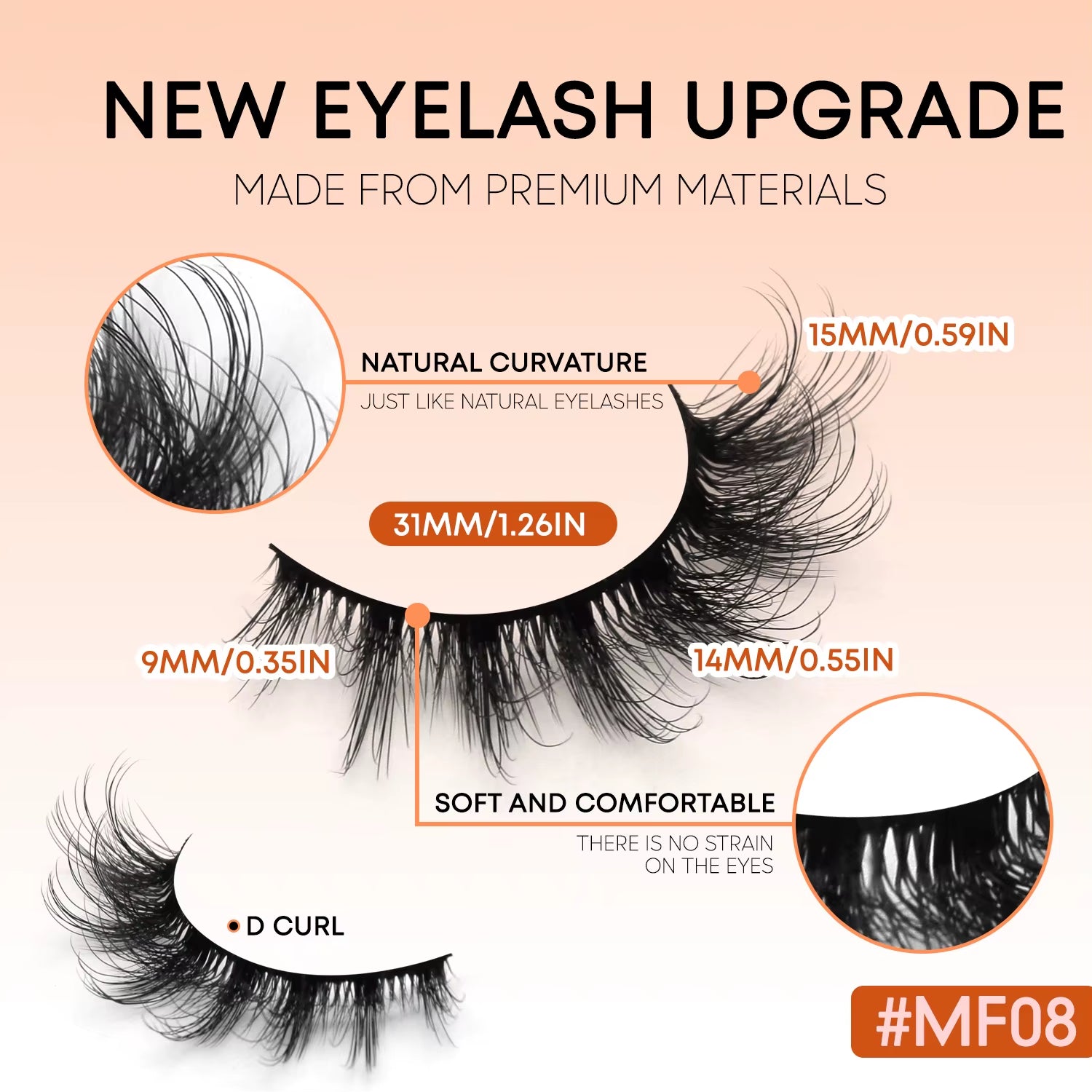 VELTRINAY Cat Eye Lashes False Lashes 3D Faux Mink Lashes Fluffy Volume Strip Lashes Cat Eyelashes Lashes Fake Eyelashes Makeup