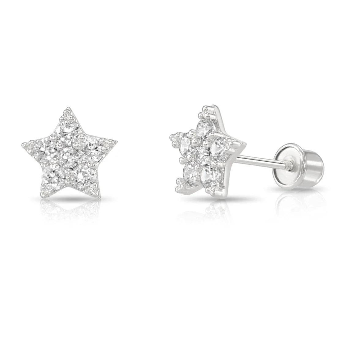 Dazzling 14K Gold Star Shaped Stud Earrings - Perfect for Everyday Elegance!.