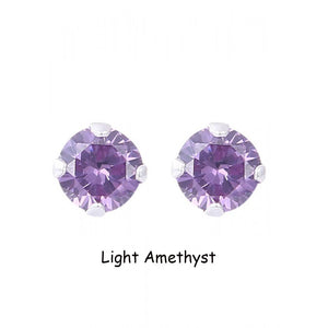 925 Sterling Silver round Earrings Studs Tiny Small One Pair