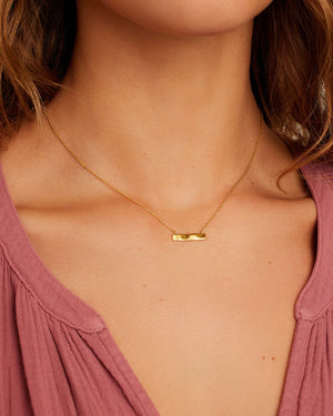 Plate Necklace (Gold) NikNenz™ Premium Gold & Diamonds