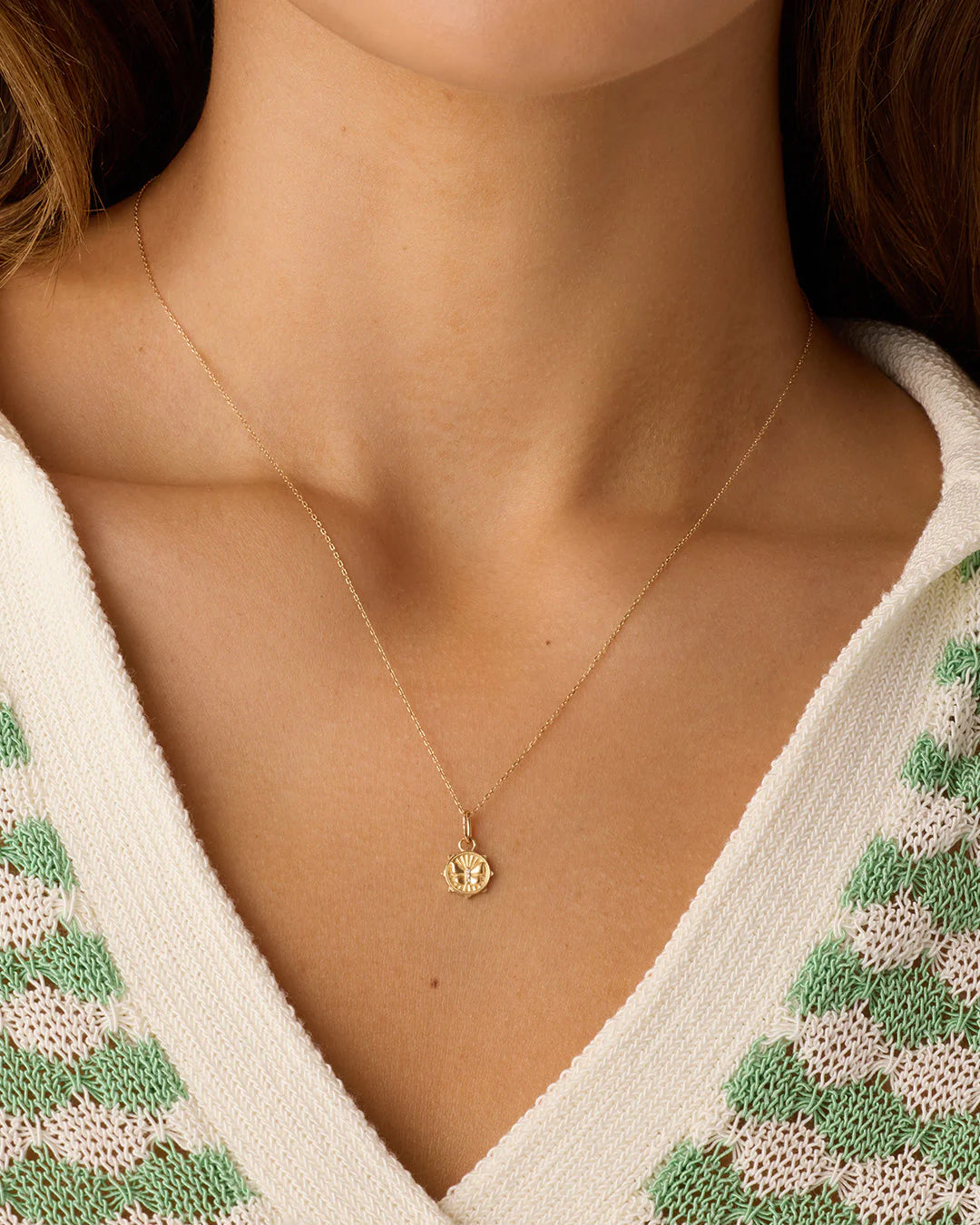 Diamond Butterfly Charm Necklace NikNenz™ Premium Gold & Diamonds