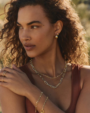 Finley Pearl Dot Necklace NikNenz™ Premium Gold & Diamonds
