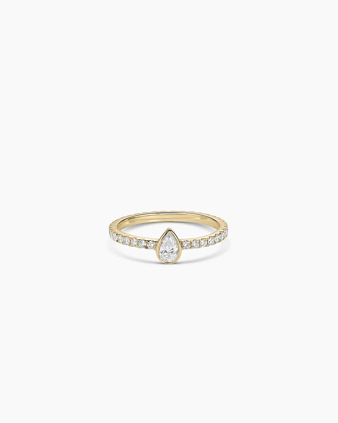 14K Lab Grown Diamond Pear Eternity Ring