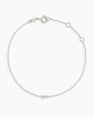 14K Diamond Pavé Alphabet Bracelet