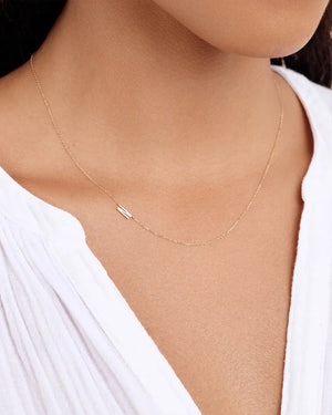 14K Gold Alphabet Necklace NikNenz™ Premium Gold & Diamonds